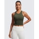 thumbnail image 2 of Top Deportivo CRZ YOGA Sin Costuras con Textura Acanalada y Relleno Verde Oliva XL, 2 of 5