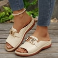 thumbnail image 2 of YLYL Women Summer Sandals Fish Mouth Open Toe Slip on Casual Lightweight Beach Sandals, 2 of 9