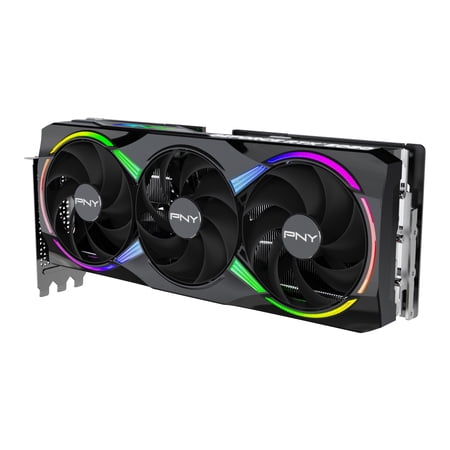 PNY NVIDIA GeForce RTX™ 5080 Epic-X™ ARGB OC Triple Fan, Graphics Card (16GB GDDR7, 256-bit, Boost Speed: 2775 MHz, PCIe® 5.0, HDMI®/DP 2.1, 2.99-Slot, NVIDIA Blackwell Architecture, DLSS 4)