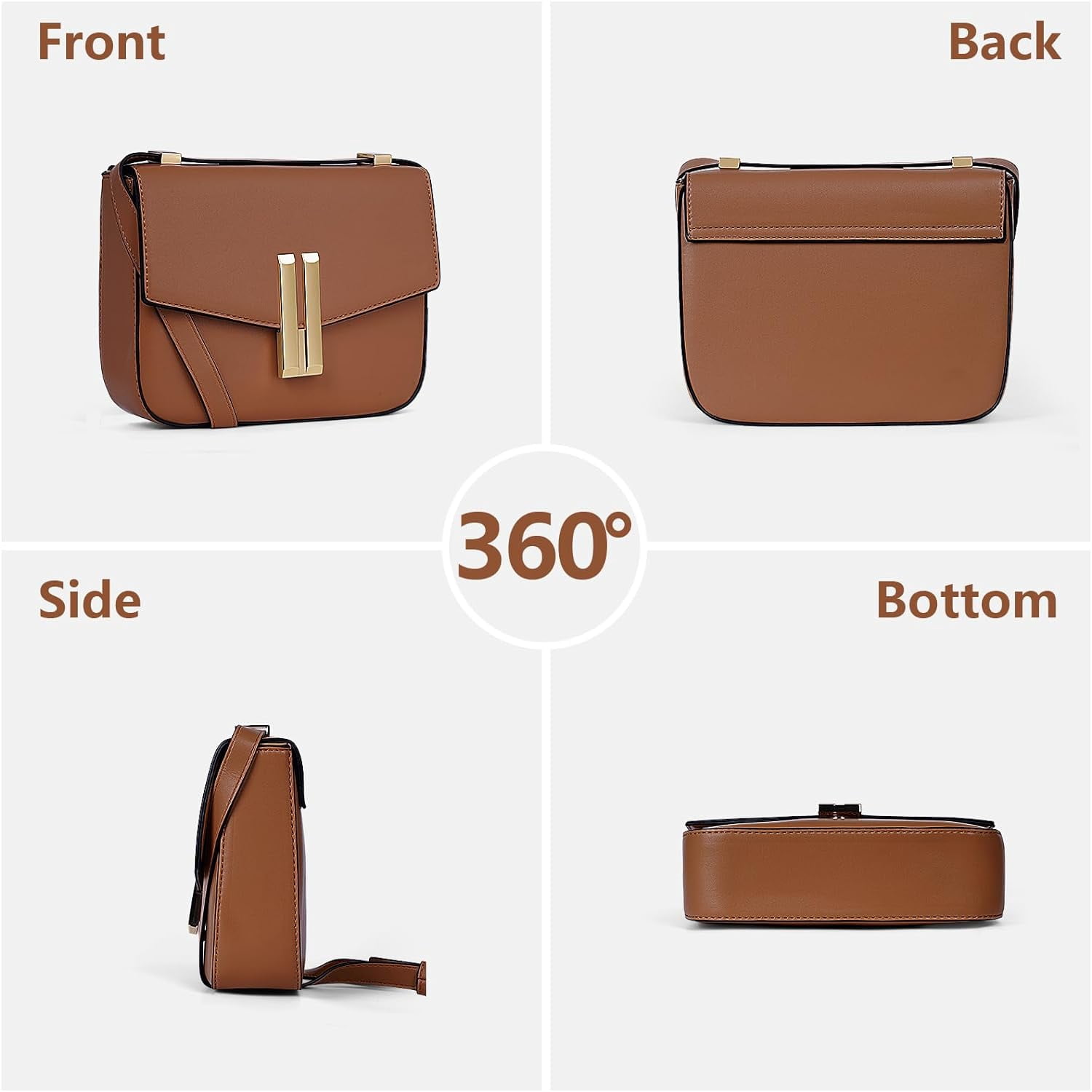 Juoxeepy Small Crossbody Bags for Women Shoulder Bags Trendy Shoulder Purse Satchel Handbag with Flap Closure
