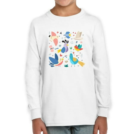 

Funny Kids Birds Drawing Long Sleeve Toddler -Image by Shutterstock 4 Toddler