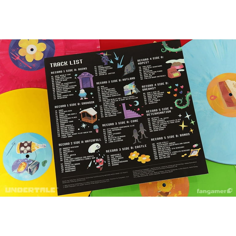 Toby Fox UNDERTALE Original Soundtrack 5x LP Vinyl Record