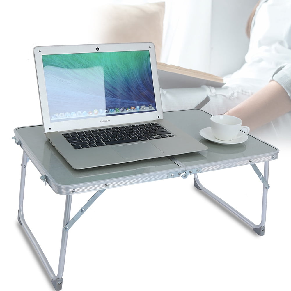 Details about / Foldable Laptop Table Superjare Bed Desk Breakfast Serving Bed Tray Portable ...