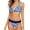 Blue Leopard Pattern, variant on Attraco Womens Halter Bikini Swimsuit High Cut 2 Piece Bathing Suits