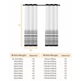 thumbnail image 6 of Boho Geometric Blackout Curtains for Bedroom, Abstract Art Vintage Striped Aesthetics Thermal Insulated Kitchen Drapes with Grommets, Light Blocking Window Treatment, 2 Panels 42" x 54", 6 of 7