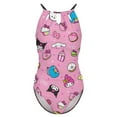 thumbnail image 4 of Hello Kitty Women's One Piece Swimsuit High Neck Tummy Control Swimwear Bathing Suit, 4 of 7