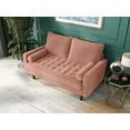 thumbnail image 3 of Koby Home Sectional Loveseat Couch Sofa Mid-Century 58" Sofas Couches for Living Room Rose Pink, 3 of 9