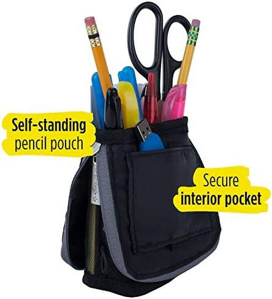 Five Star Stand N Store Pencil Pouch Black/Gray (500112A-WMT) - Yahoo  Shopping