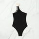 thumbnail image 5 of Trajes de baño de una pieza para mujer, conjuntos de bikini sin espalda con flores y un solo hombro a la moda de color sólido para mujer, traje de baño para mujer, 5 of 6