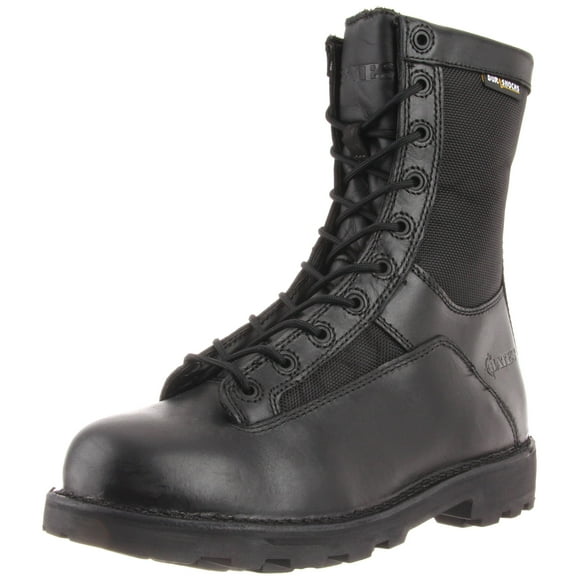Bates Men's 8 Inches Durashocks Lace-to-Toe Work Boot, Black, 15 M US