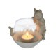 thumbnail image 1 of Cat Candle Holder with Glass, Cute Cat Figurine Tea Light Holder, Perfect Gift for Home Decor, Relaxing Ambiance Lighting Accessory, 1 of 5