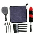 thumbnail image 1 of Kit de herramientas de limpieza de neumáticos para coche, cepillos detallados de coches, toalla de lavado para Interior, Exterior, salpicadero, asiento y ventana, 11 Uds. Jadeshay  A, 1 of 8