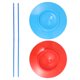 thumbnail image 4 of 2 piezas de platos de malabarismo con palos, juguetes de juego de malabarismo, platos giratorios con palos para habilidades de circo, pasatiempo, actuación de circo, 4 of 5