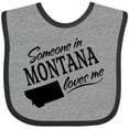thumbnail image 3 of Inktastic Someone in Montana Loves Me Boys or Girls Baby Bib, 3 of 4