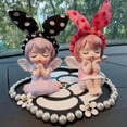 thumbnail image 3 of Decoración de interiores femenina y refinada, hecha a mano, tanto para mujeres como para hombres, estilo 4 accesorios encantadores para el automóvil, 3 of 5