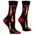 thumbnail image 3 of Cool Socks, Women's Funny Novelty Socks, Cholula Too Spicy Crew, Adult Medium, 3 of 6