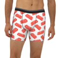 thumbnail image 2 of Men'S Boxer Briefs, Cartoon Steak Pattern Soft And Breathable Mens Underwear Boxer Briefs With Widen Waist, 2 of 2