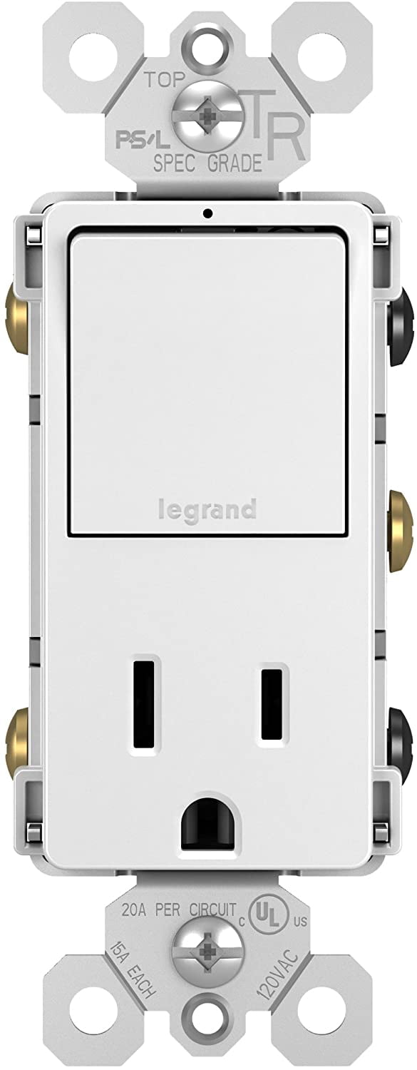 Legrand Pass & Seymour Hospital Grade GFCI Outlet With USB Charger - 20A Light Almond Wall Outlet With 2.0A USB Ports