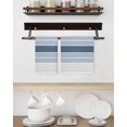 thumbnail image 3 of Grey Blue Stripes Kitchen Dish Towels for Drying Dishes Set of 2, Country Modern Gradient Lines Art Waffle Weave Microfiber Hand Tea Bathroom Towels Quick Dry & Absorbent Towel 15.7x23.6, 3 of 7
