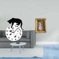 thumbnail image 2 of Reloj colgante silencioso con forma de gato y marco de fotos de resina, soporte para tarjetas, movimiento silencioso, marco de fotos analógico sin tic, 2 of 8