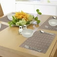 thumbnail image 4 of Ambesonne Ethnic Place Mats Set of 4, Framework Wide Petals, Standard Size, Maroon Pink Almond Green, 4 of 6