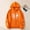 Orange, variant on Womens Dark Gray Full Zip Hoodie - Oversized, Spider Web Heart Print, 100% Polyester Soft with Kangaroo Pocket, Warm for Spring/Fall/Winter, S-XXXL,Size S