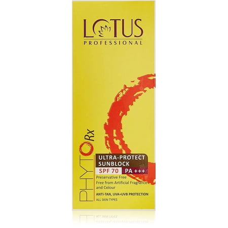 Roll over image to zoom in Lotus Professional Phyto Rx Ultra Protect Sunblock | SPF 70 PA+++ | 50g