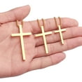 thumbnail image 4 of TINGN Stainless Steel Cross Pendant Necklaces for Men Pendant Chain 20 Inch Gold, 4 of 5