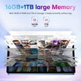thumbnail image 3 of NANNEE Pad 9 Pro 5G Tablet, 11" HD Display, Android 15, 16GB RAM + 1TB ROM, 8800mAh Battery, 48MP+108MP Dual Camera, Unlocked 5G, Purple, 3 of 14