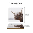 thumbnail image 5 of Xecao Yak for MDF Cork Coaster 4 Pcs,Drink Coasters,Suit for House Warming Gifts New Home ,Coffee Table Decor-Square, 5 of 7