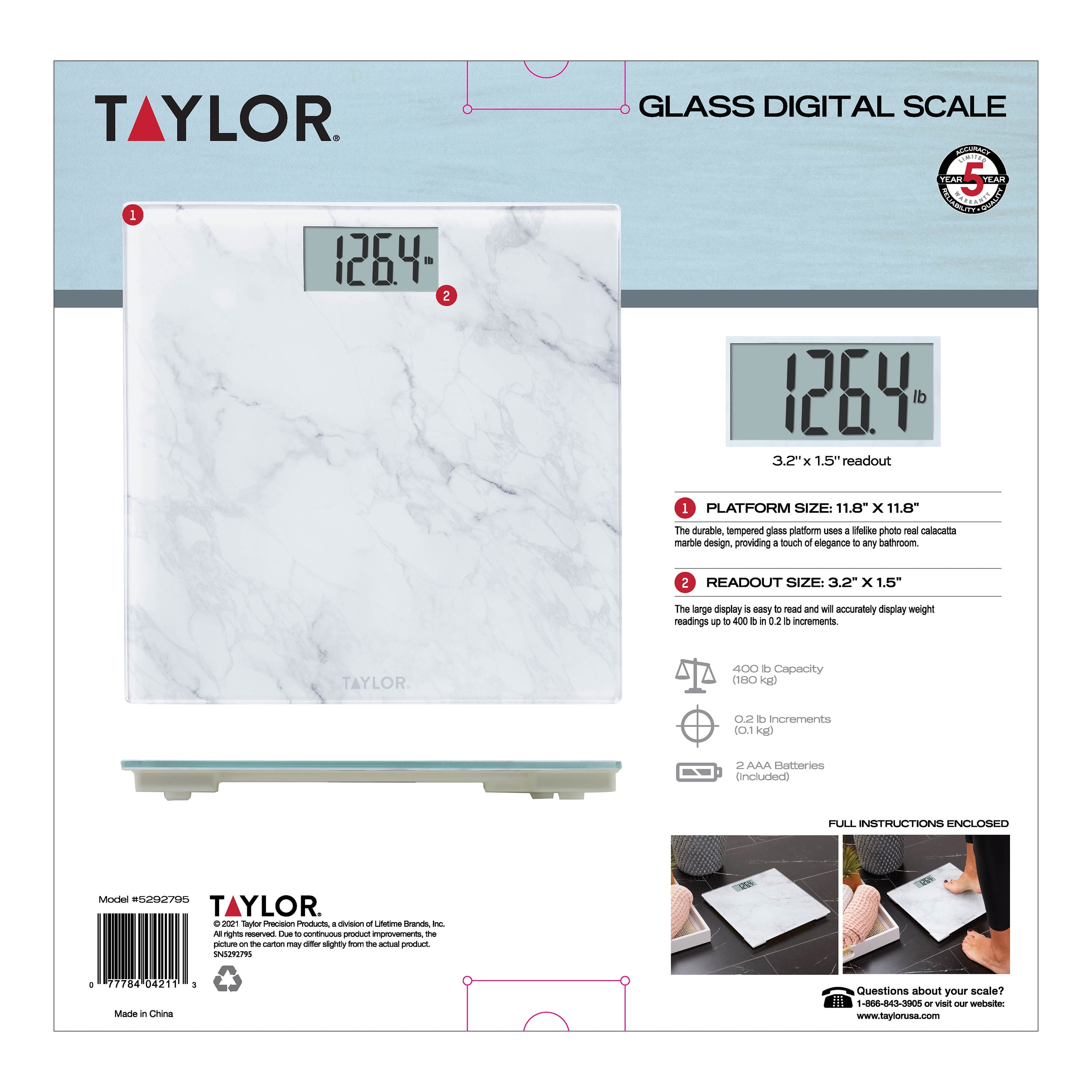 Digital Glass Scale , Seafoam Green – Taylor USA