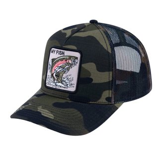 DRI Duck Tactical Cap - Adjustable Green Camo/Black, Hook & Loop Closure