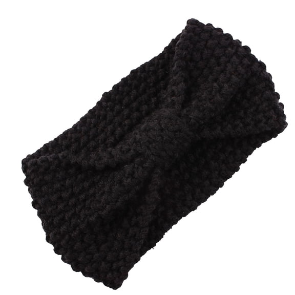 Headbands for Women Fashion Adult Solid Hand Crochet Warm Bulky Headwrap Headband