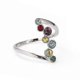 thumbnail image 1 of Bonitos anillos de circonita cúbica para mujer, joyería de plata 925, talla 5., 1 of 3