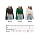 thumbnail image 2 of Jersey corto de mujer con cuello en V y manga larga, jerséis informales Abanopi Camiseta de manga corta, 2 of 7