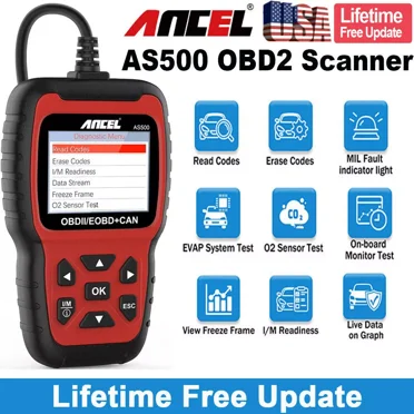 ANCEL AS500 OBD2 Scanner Check Engine Light Automotive Auto Code Reader Read Clear Error Codes OBDII ODB 2 Car Diagnostic Tools Free Update