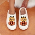 thumbnail image 2 of BERANMEY Halloween Slippers for Women Perfect Soft Plush Comfy Warm Slip-On Cute Womens Slippers Indoor Fluffy House Slippers for Women and Men Non-slip Fuzzy Flat Slides, 2 of 11