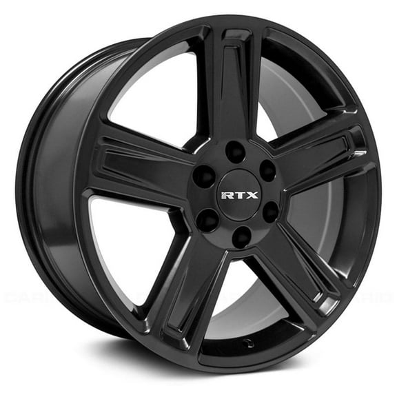 RTX Custom Wheel 17x8 inch Rim for 2000-2024 Cadillac Escalade 78.1mm CB Offset 15mm Satin Black