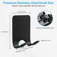 thumbnail image 2 of Razor Holder for Shower, 6PCS Premium Shower Razor Holder, 304 Stainless Steel Razor Holder for Shower Wall, Self Adhesive Shower Hook for Kitchen Bat, 2 of 4