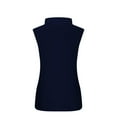 thumbnail image 3 of Blue Womens Shirts Top Tee Womens Fit Turtleneck Slim Blouse Shirt Sleeveless Solid Women's Blouse Features: Going Out Tops for Women, 3 of 6