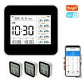 thumbnail image 1 of Graflsoa 13-in-1 WiFi Smart Temperature & Humidity Monitor with 2.8" TFT Display, 3 Subunits, Built-in Battery, ABS Material, White - TuyaAPP Compatible, 1 of 7