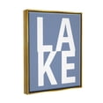 thumbnail image 4 of Stupell Industries Lake House Text Nature Painting Gold Floater Framed Canvas Art Print Wall Art, 25 x 31, 4 of 10