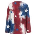 thumbnail image 4 of Bbyeadc 250th Anniversary United States T-Shirts for Women Long Sleeve United States Flag T-Shirt Crew Neck Gift United States Shirt Casual Going Out Shirt,Red (M), 4 of 4
