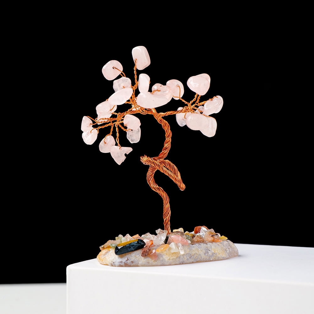 Kisor Rose Quartz Tree, Pink Room Decor, Pink Decor, Pink Desk