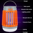 thumbnail image 3 of OUSITAI 3-in-1 Bug Zapper Mosquito Killer Lamp, Solar Operated and Battery Powered Electric Mosquito Zapper with Rechargeable Waterproof Insect Fly Pest Attractant Trap Repellent Orange, 3 of 9