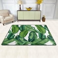 thumbnail image 2 of FREEAM Tropical Leaves Non Slip Area Rug for Living Dinning Room Bedroom Kitchen, 4' x 6'(48 x 72 Inch), Watercolor Tropical Leaves Nursery Rug Floor Carpet, 2 of 6