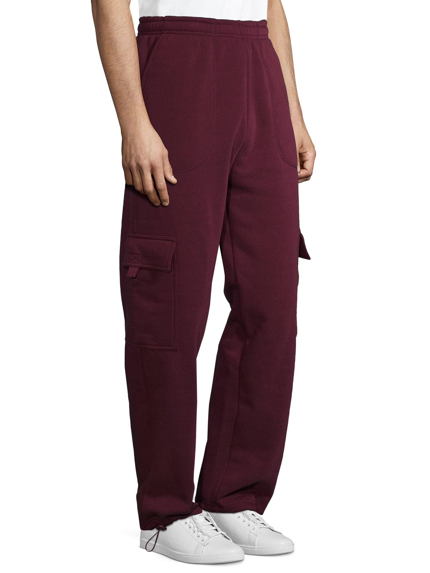 Climate Concepts Men's and Big Men's Fleece Cargo Pocket Sweatpants, Sizes S-5XL