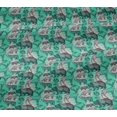 thumbnail image 6 of oneOone Viscose Jersey Light Green Fabric Wild Diy Clothing Quilting Fabric Print Fabric By Yard 60 Inch Wide, 6 of 7