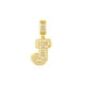 thumbnail image 4 of Collar con dije de oro laminado letra brillos J, 4 of 5