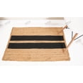 thumbnail image 4 of Rectangle Rug Natural Jute Rug Hand Braided Beige and Black Color Rounding Line Area Rug, 4 of 5
